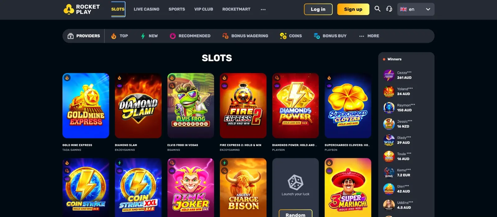 RocketPlay Live Casino